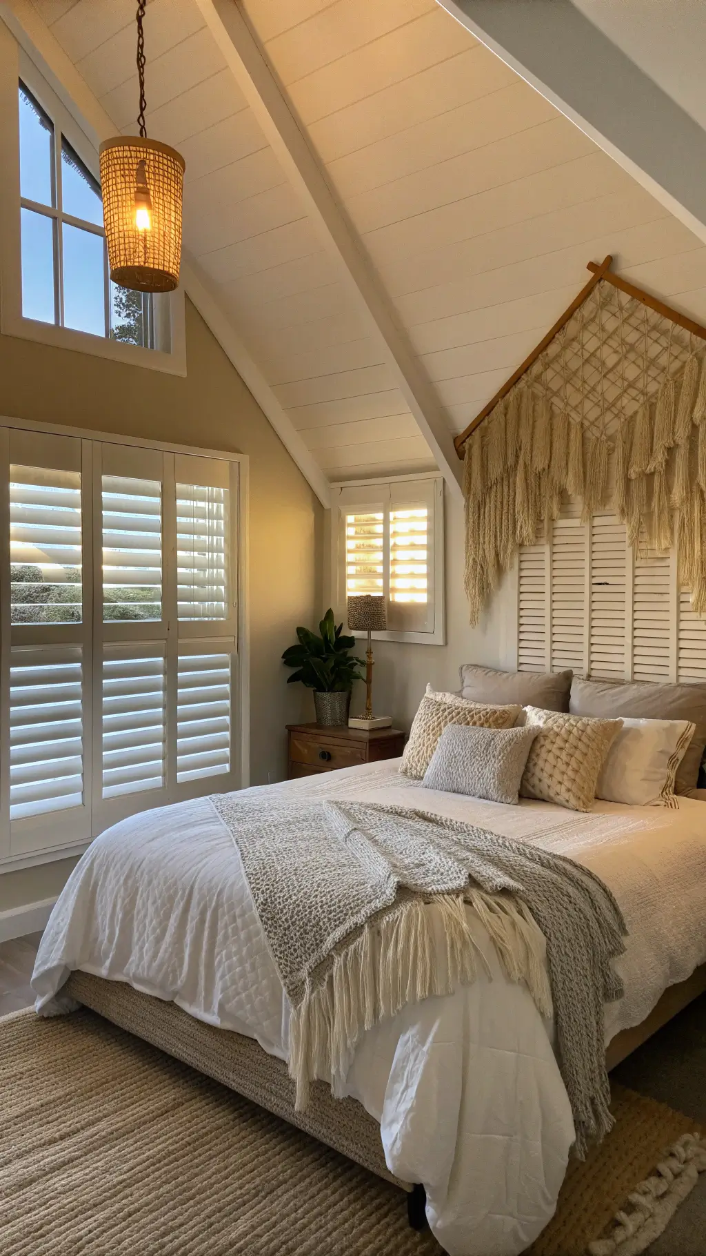 Textural Elements in Coastal Bedroom