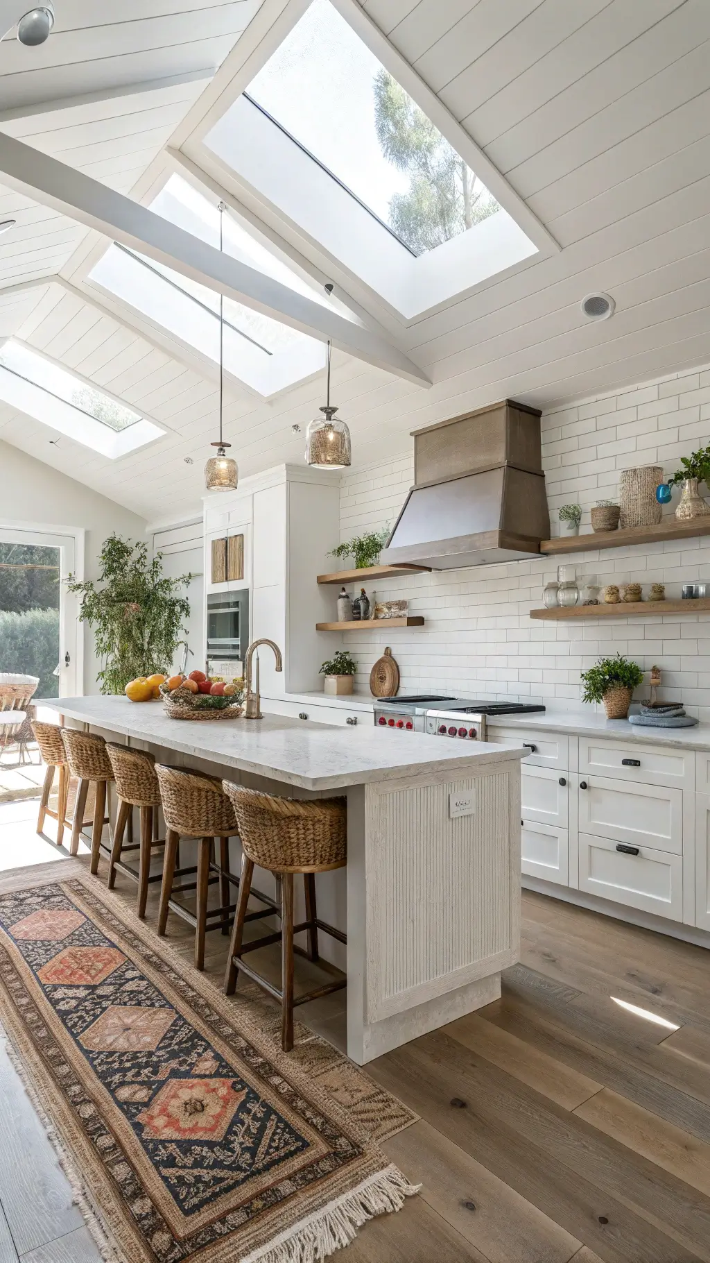 Coastal Kitchen Design: Your Ultimate Transformation Guide Coastal kitchen renovation with floating shelves and natural decor