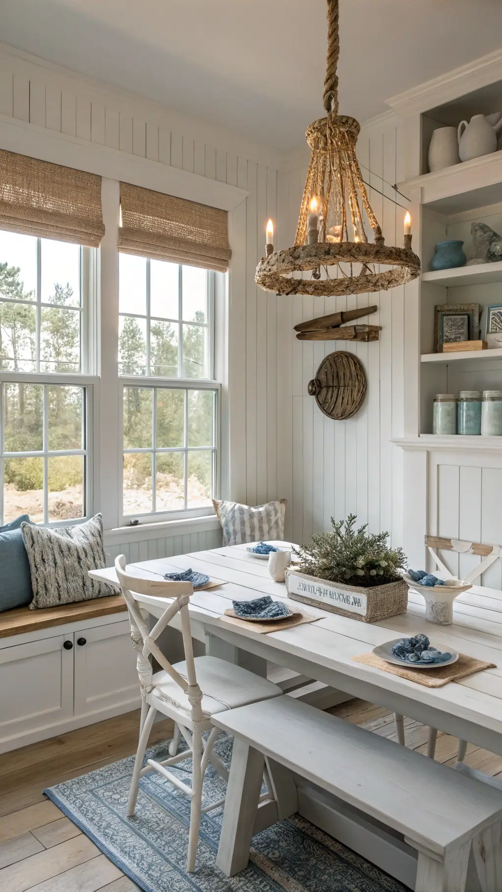 Coastal Farmhouse Kitchen Interior