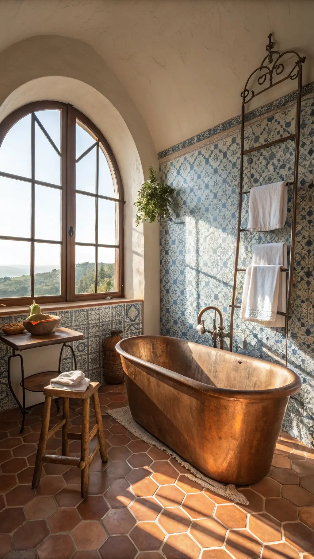 Mediterranean bathroom lighting