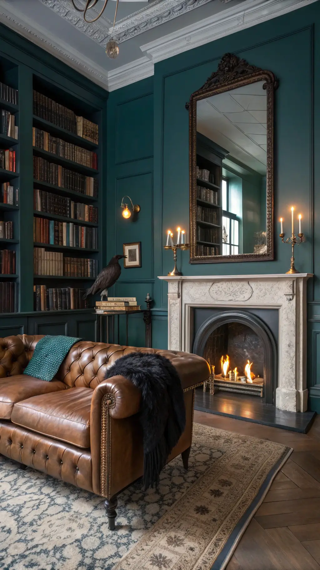 Personalized whimsigothic decor with curiosities and art