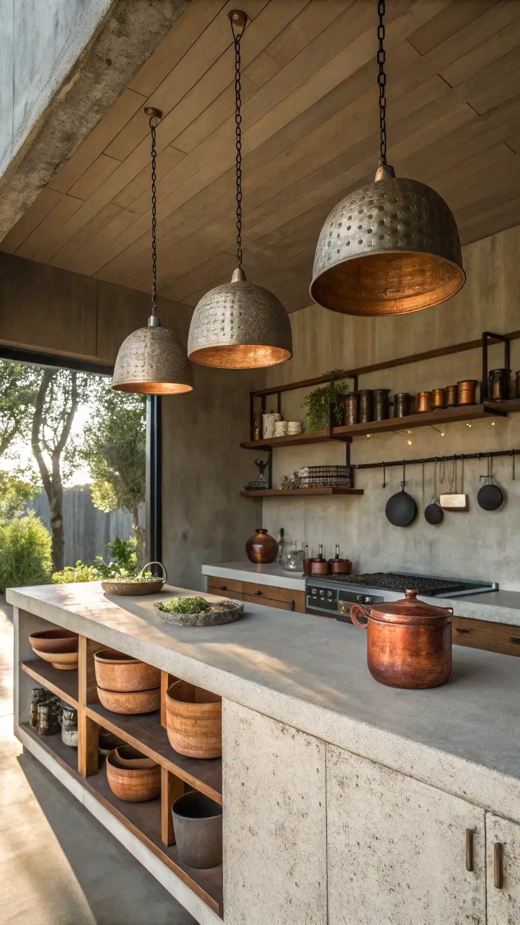 Textured Wabi Sabi Pendant Light