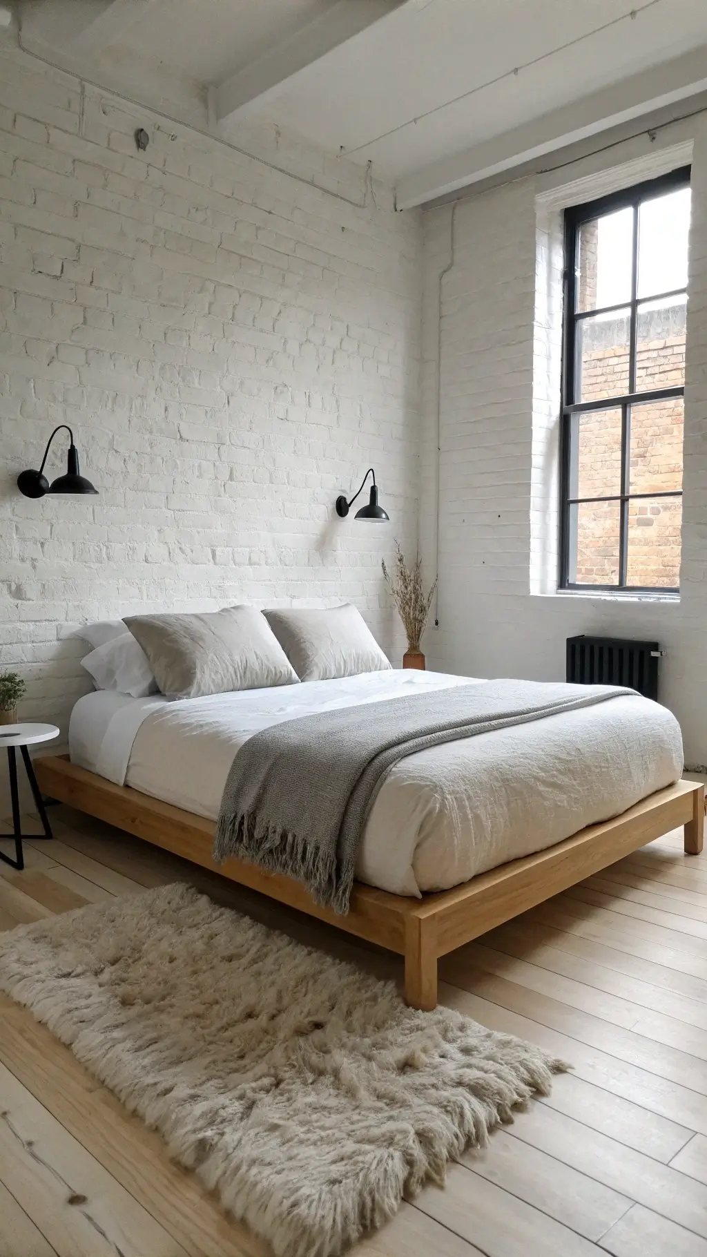 Layered bedding with textured throws and pillows