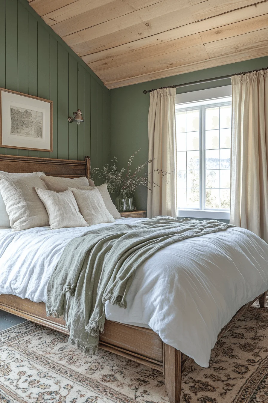 25 Sage Green Farmhouse Bedroom Ideas to Embrace the Beauty of Nature in Your Home 16 25 Sage Green Farmhouse Bedroom Ideas to Embrace the Beauty of Nature in Your Home