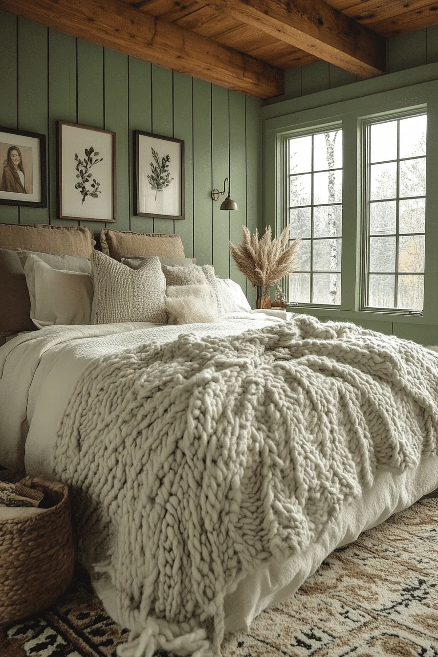 25 Sage Green Farmhouse Bedroom Ideas to Embrace the Beauty of Nature in Your Home 19 25 Sage Green Farmhouse Bedroom Ideas to Embrace the Beauty of Nature in Your Home