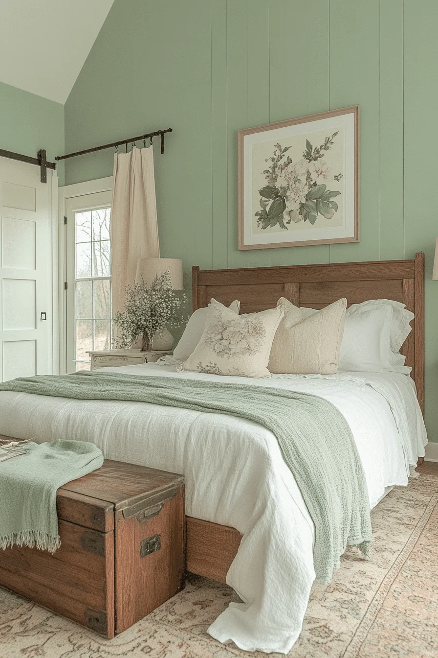 25 Sage Green Farmhouse Bedroom Ideas to Embrace the Beauty of Nature in Your Home 20 25 Sage Green Farmhouse Bedroom Ideas to Embrace the Beauty of Nature in Your Home