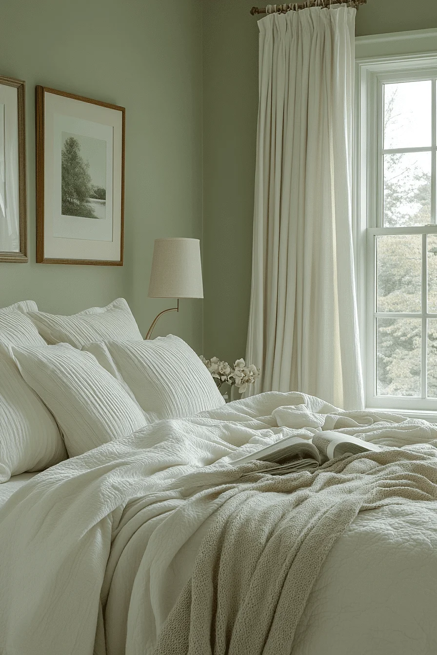 25 Sage Green Farmhouse Bedroom Ideas to Embrace the Beauty of Nature in Your Home 21 25 Sage Green Farmhouse Bedroom Ideas to Embrace the Beauty of Nature in Your Home