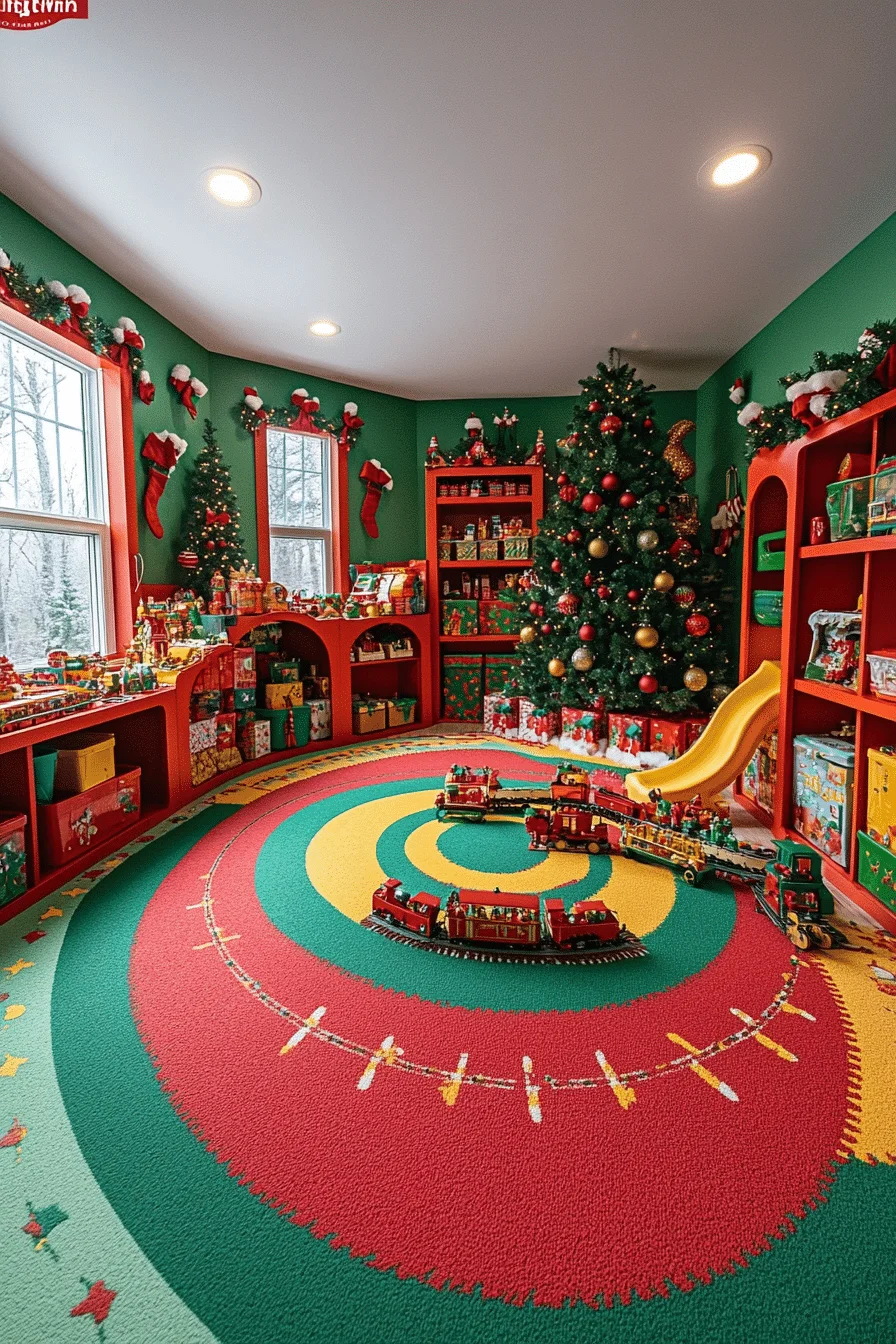 Santa's Workshop Playroom Decor
