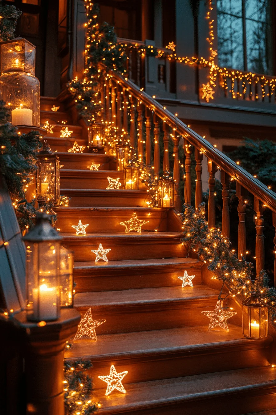 Starry Staircase Christmas Decor