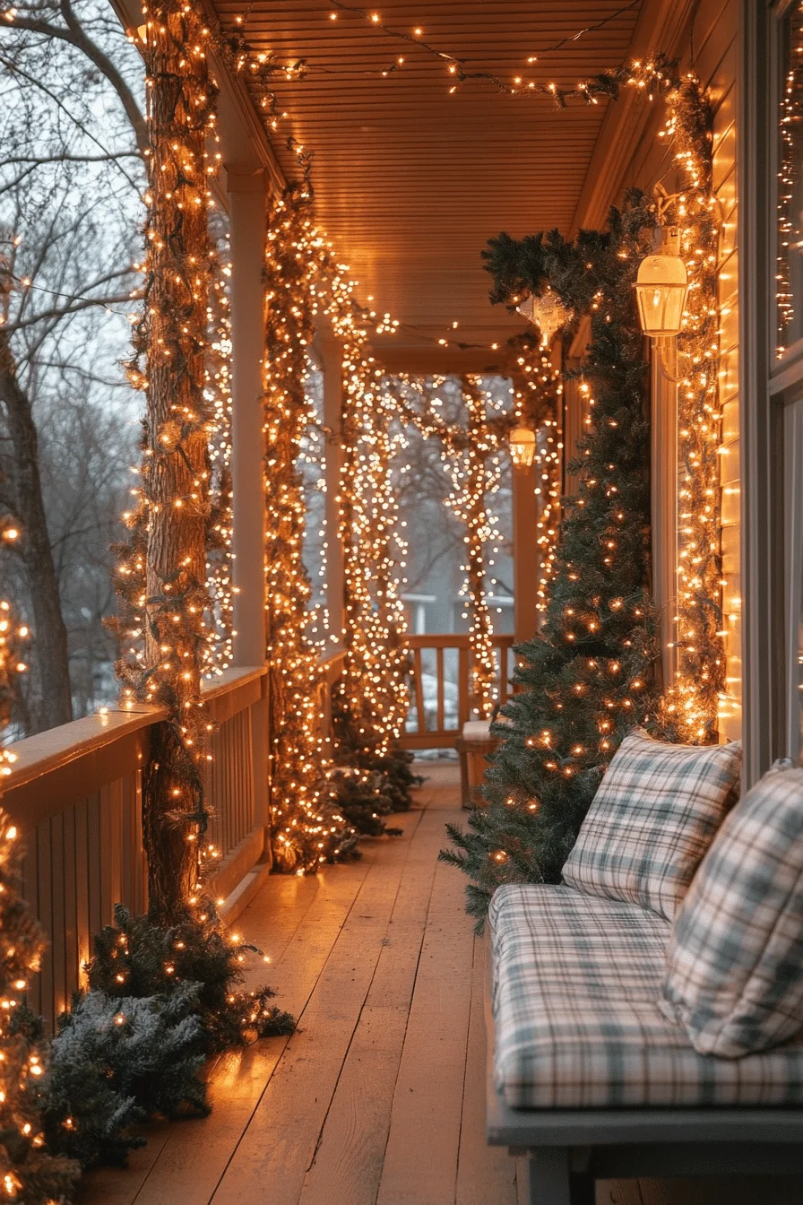 Enchanting Christmas Porch Decor