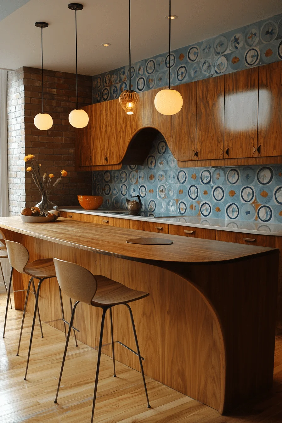 Rounded Geometry Mid Century Modern Kitchen Rounded Geometry Mid Century Modern Kitchen