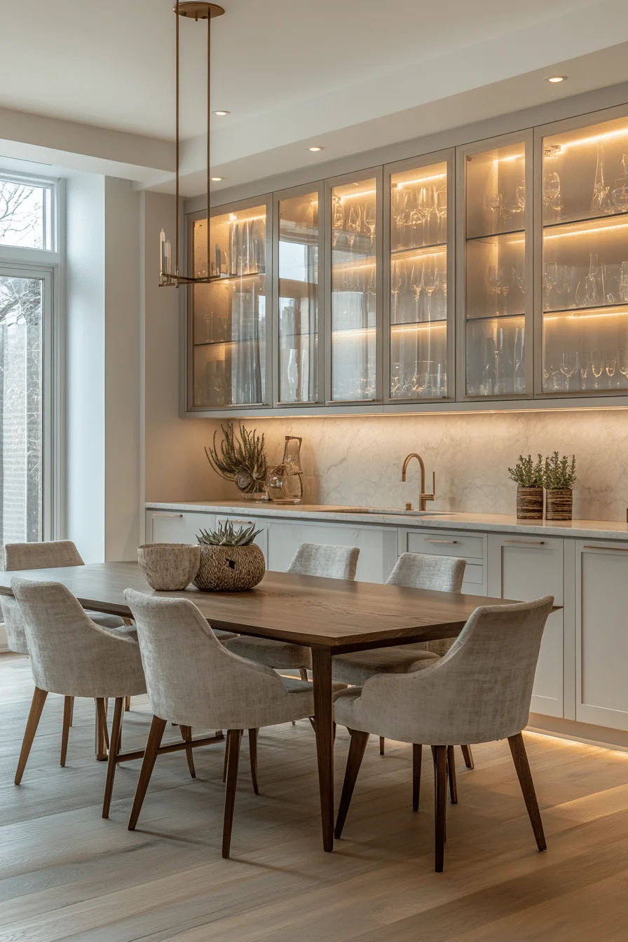 Illuminated Translucent Design Mid Century Modern Kitchen Illuminated Translucent Design Mid Century Modern Kitchen