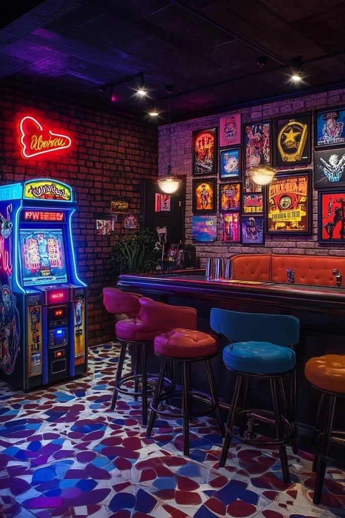 Vintage Retro-Style Bar