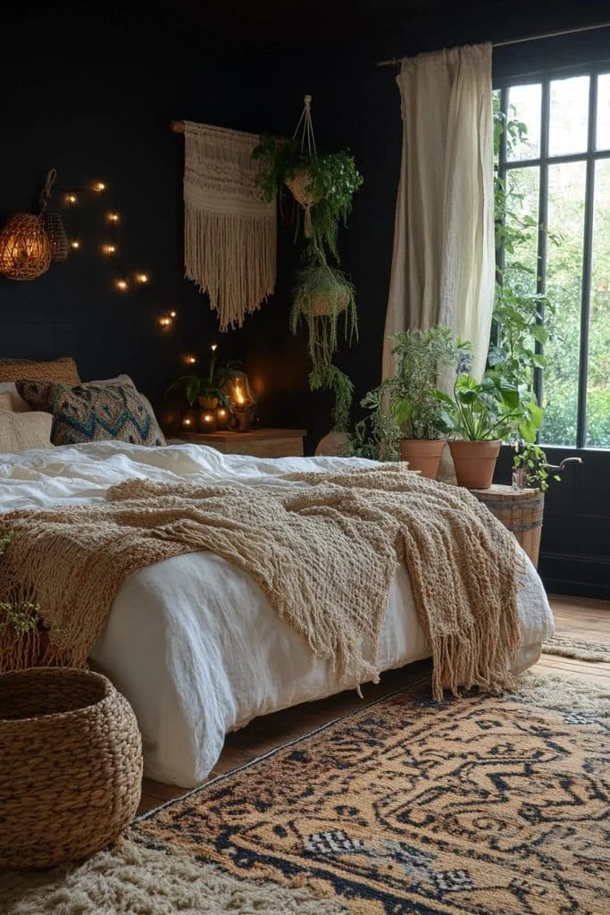 Tranquil Shades: Boho Bedroom Haven