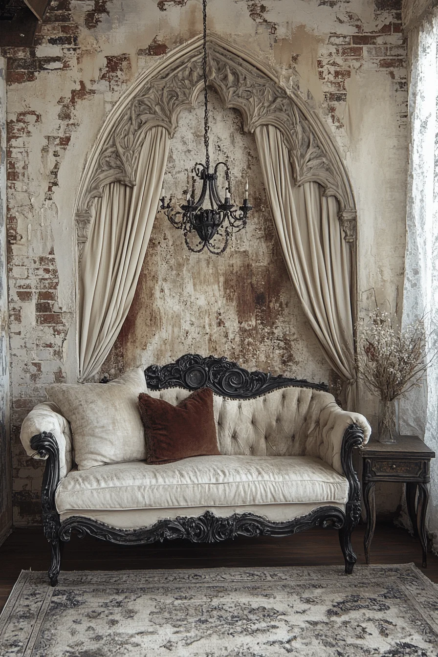 Warm Sepia Tones in Western Gothic Vintage Design