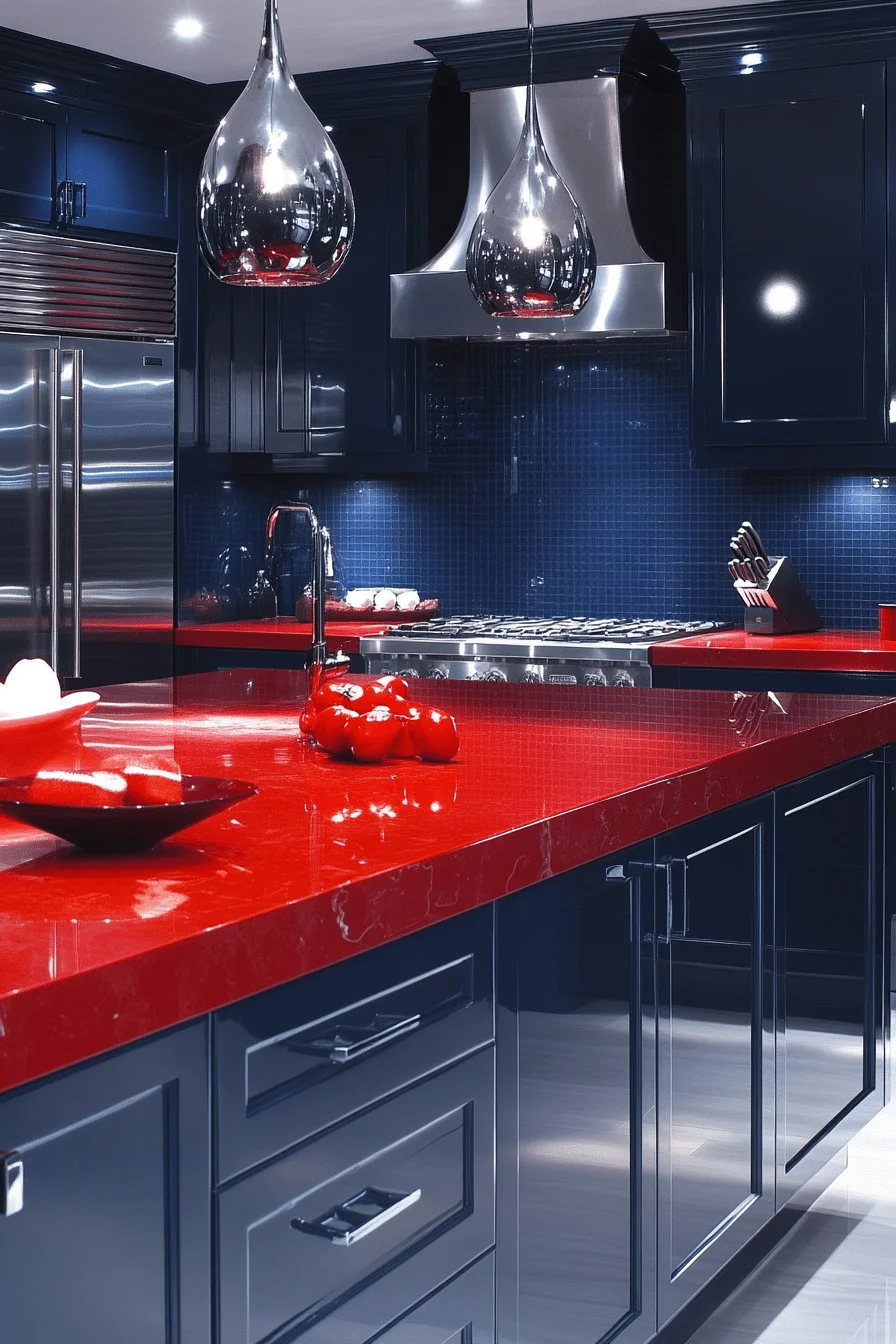 Colorful Contemporary Kitchen