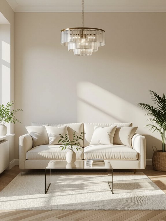 serene minimalist living space