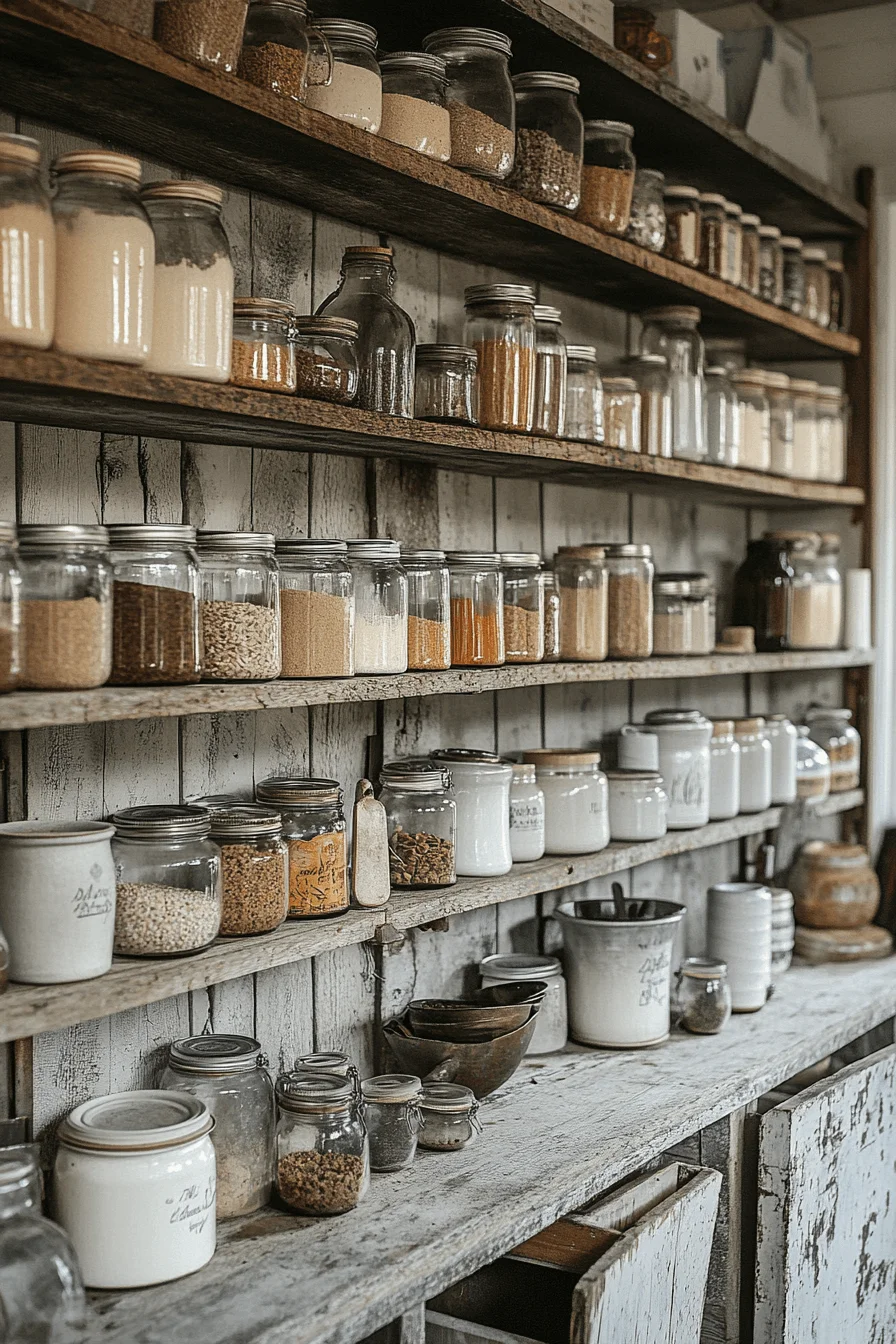 Antique farmhouse pantry