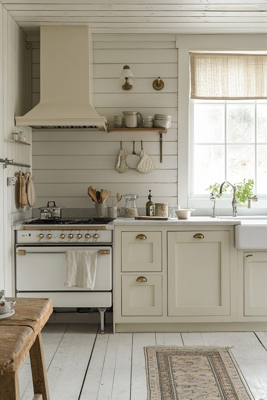 antique white kitchen cabinets