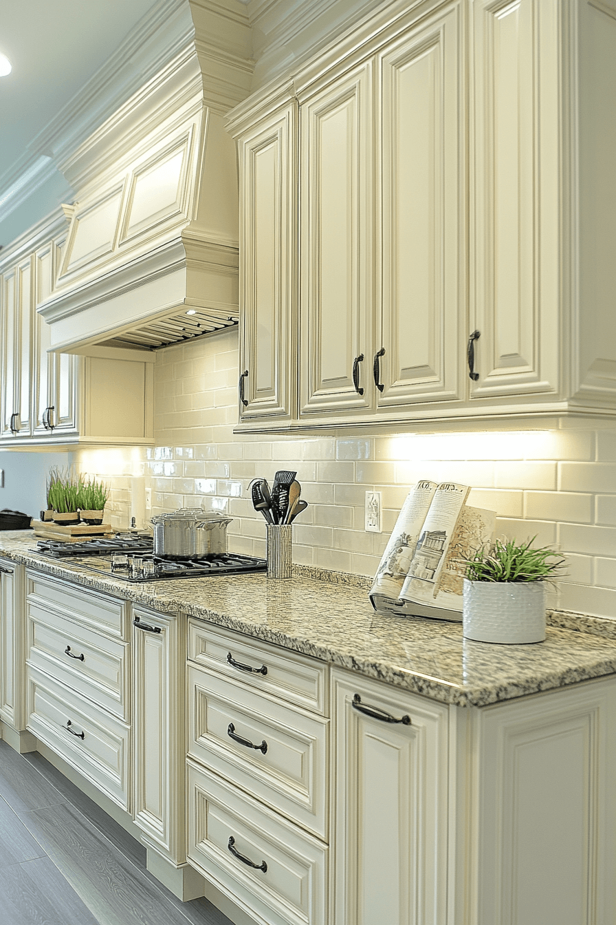 antique white kitchen cabinets