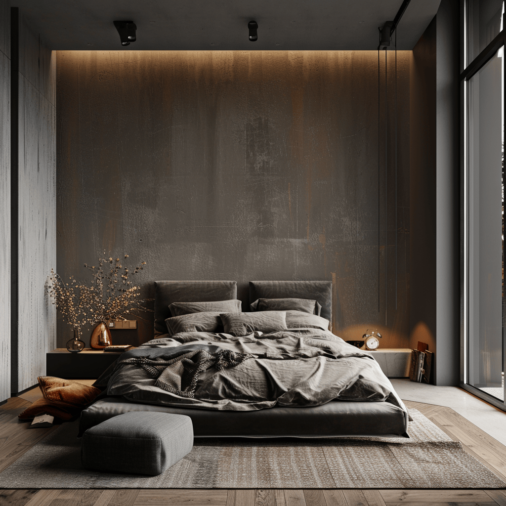 Contemporary bedroom illustrating the appeal of minimalist elegance and practical design