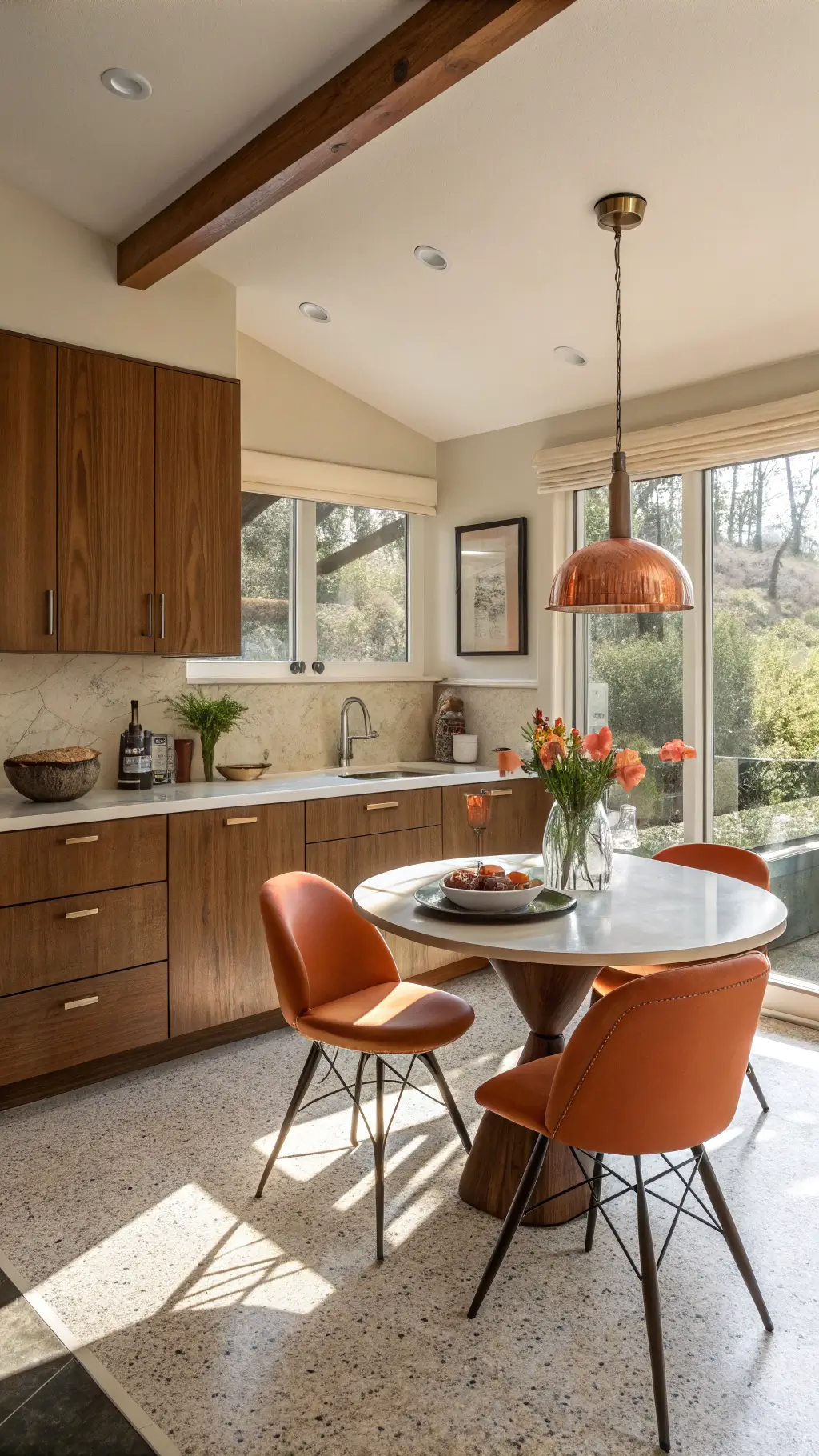 Mid-century modern kitchen photography