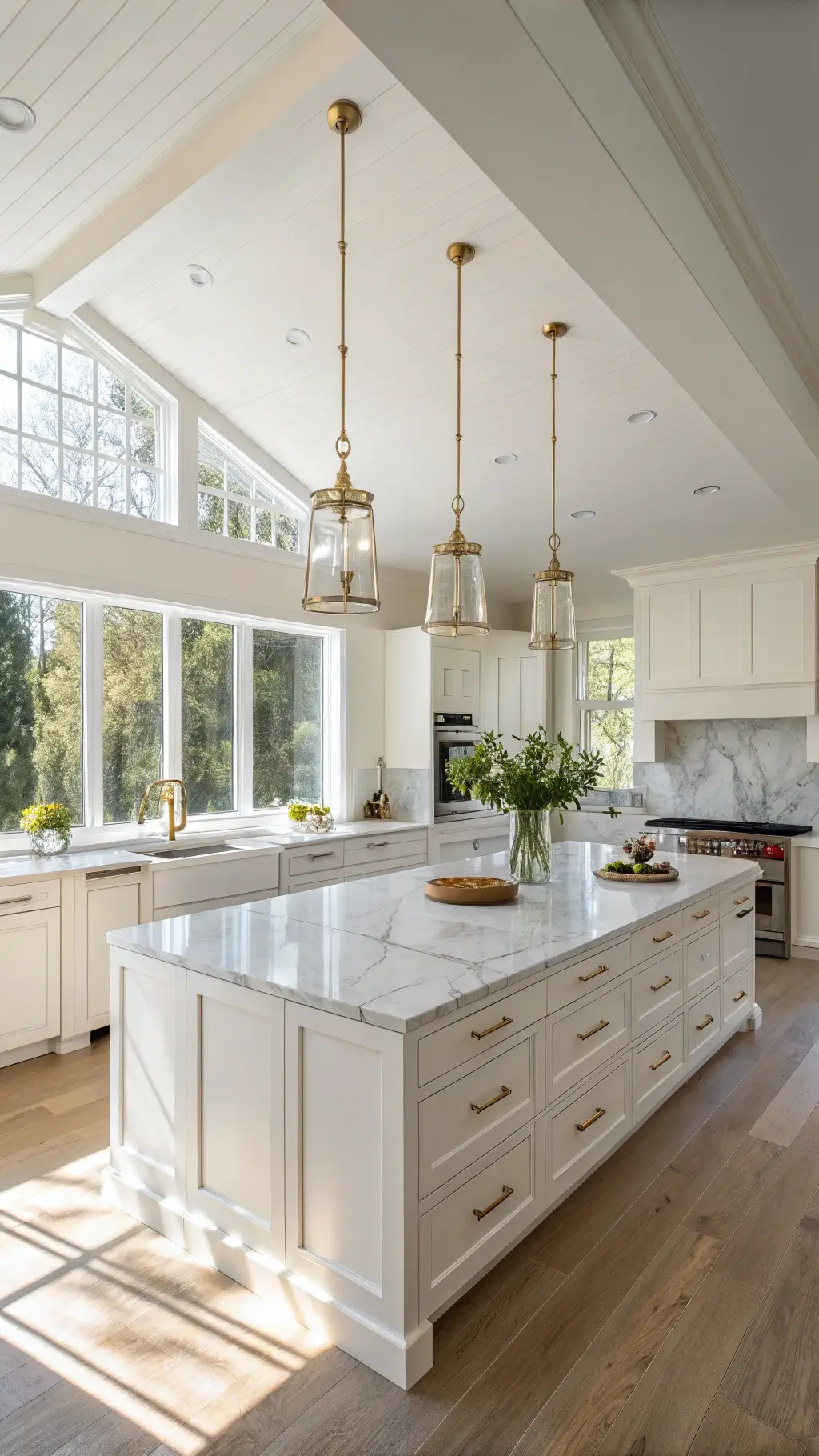 Luxurious kitchen interior with elegant decor