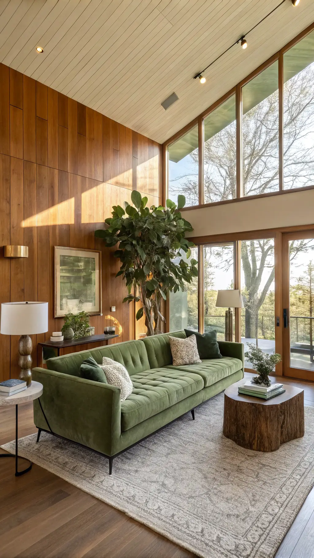 Serene Feng Shui living room with balanced decor