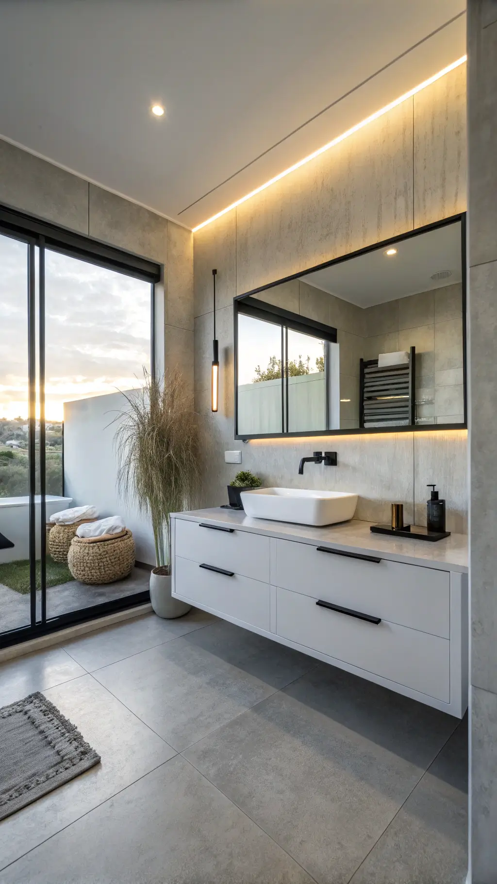 Modern urban bathroom design