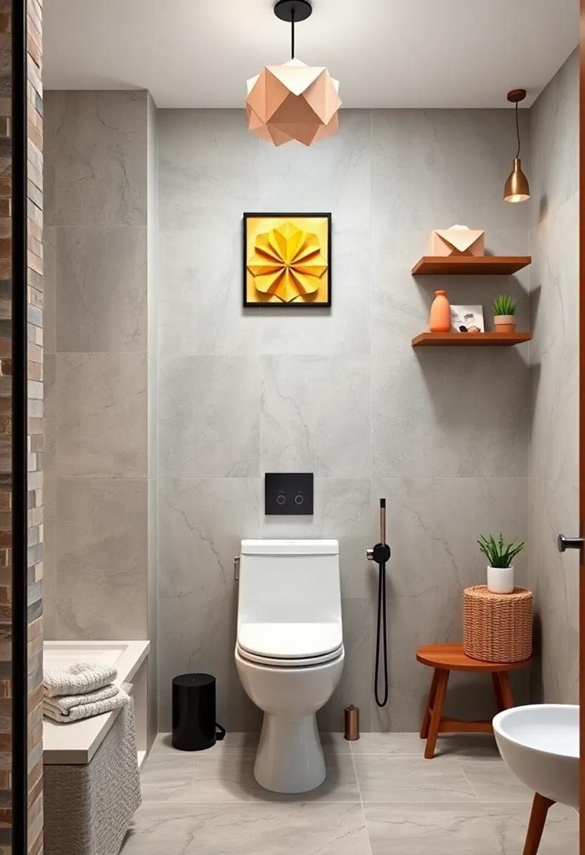 Create A Whimsical Look With Hanging Origami Paper Art And Lightweight Floating Shelves