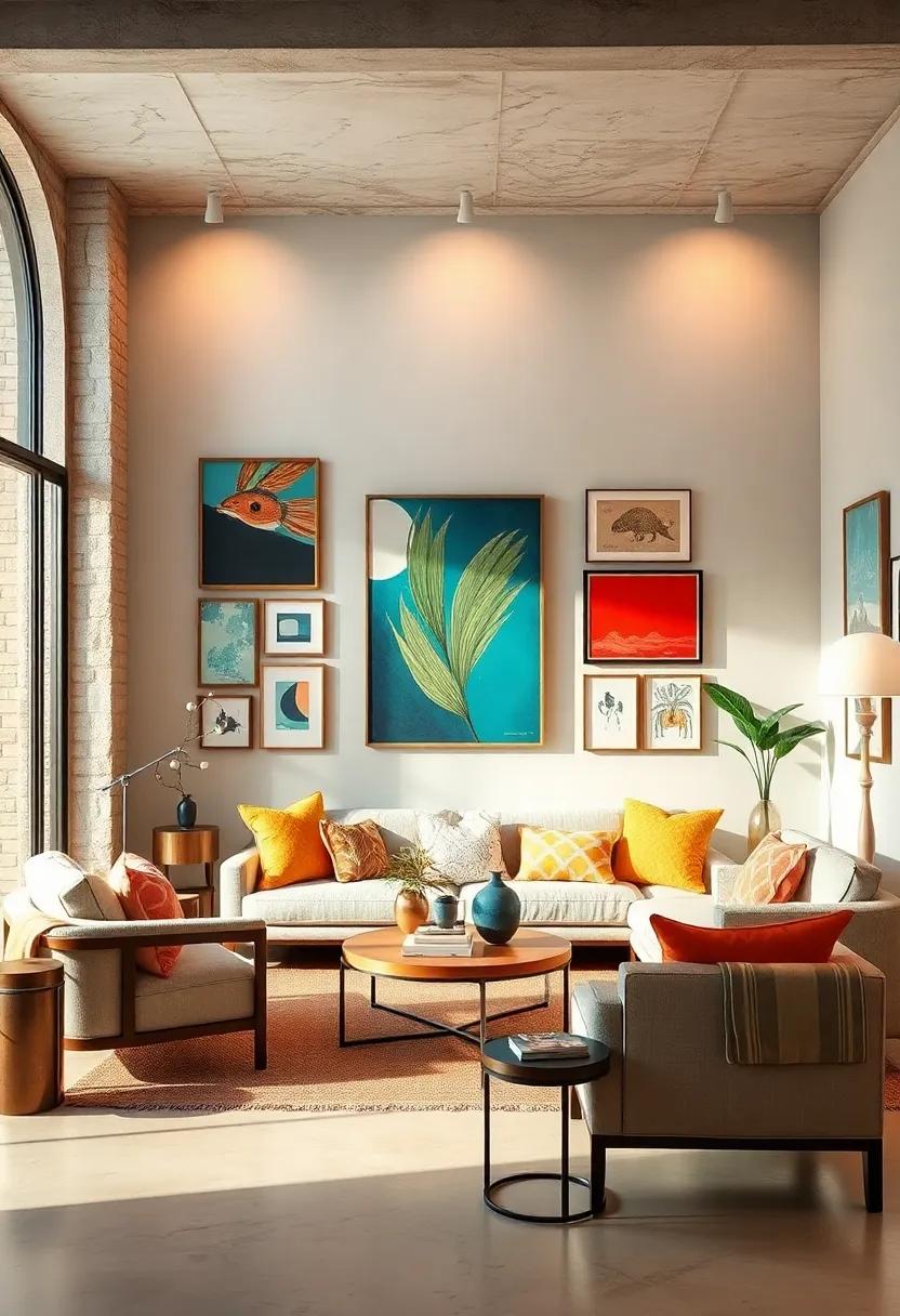 Curating Miniature Collections Small Eclectic Art Pieces Grouped for Impact without Overcrowding