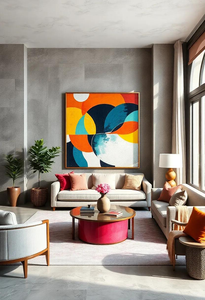 Combining Minimalist and Maximalist Art for Surprising Eclectic Harmony and Eclectic Visual Narratives