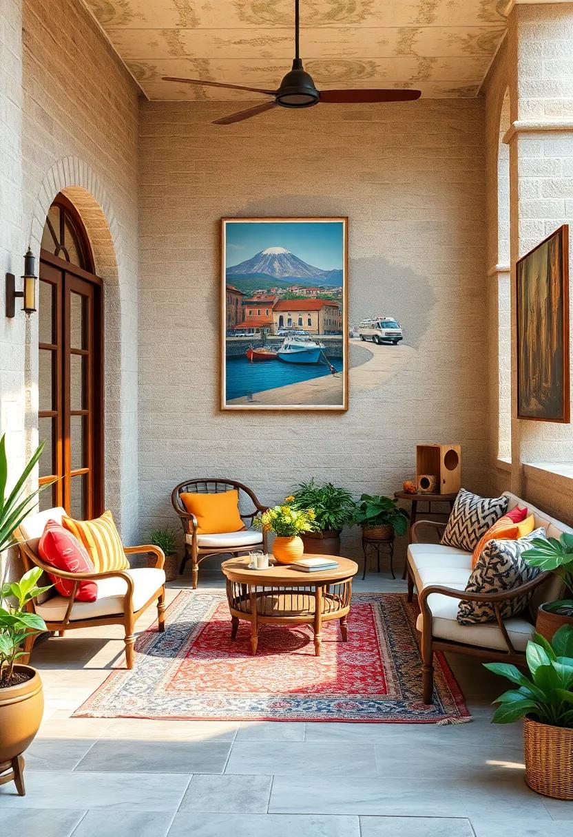Vintage Travel Posters and Retro Murals Bringing Nostalgia and Classic Charm to Your Patio Decor