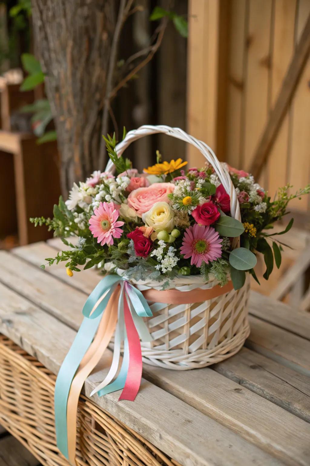 Add decorative flair to your baskets.