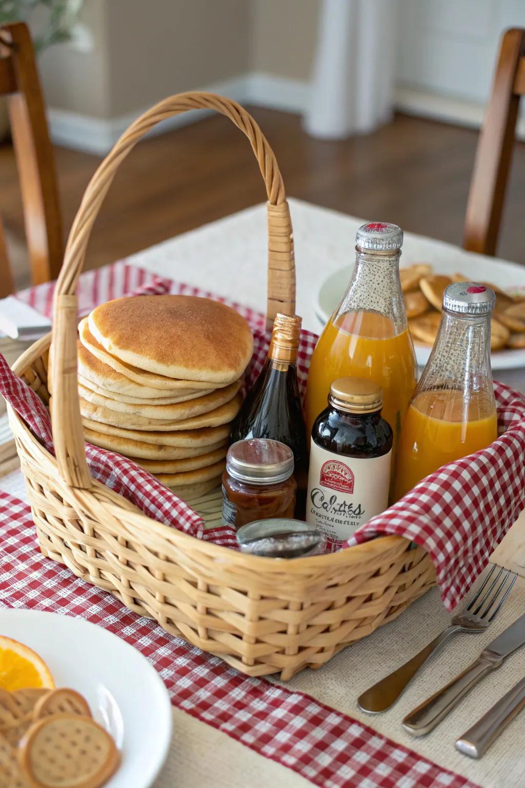 Enjoy a delightful brunch with a themed basket.