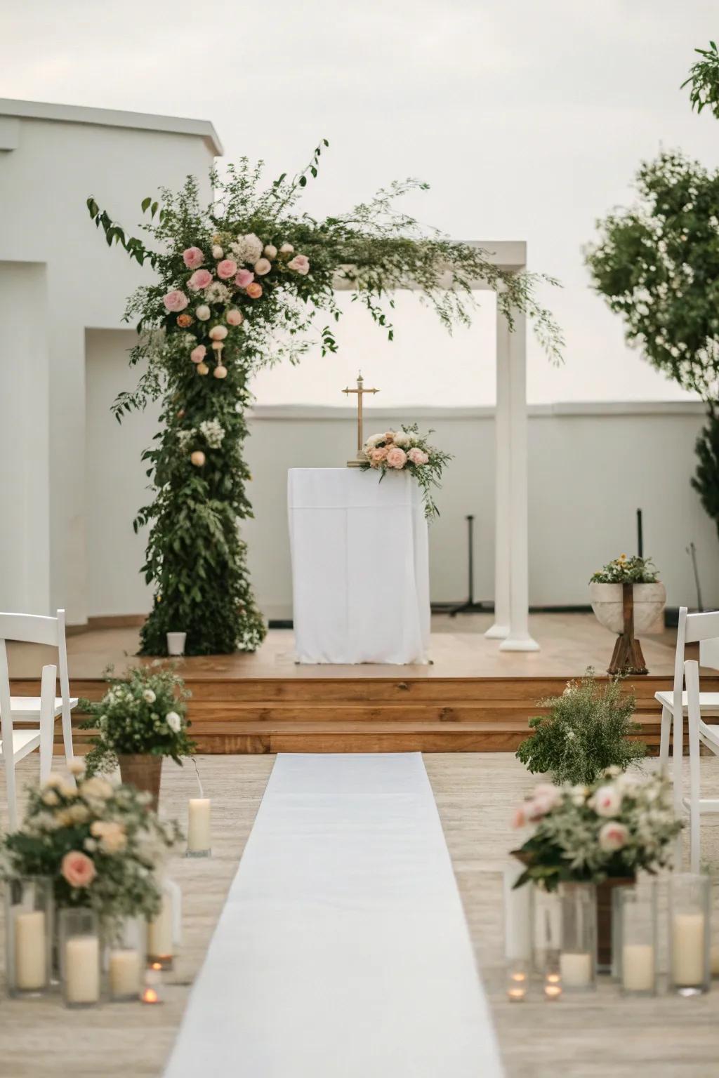 Modern minimalist wedding theme with sleek and simple elegance.