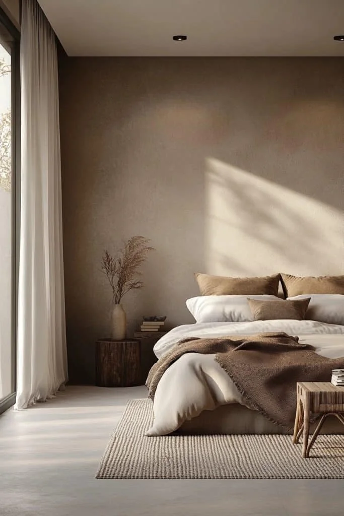 Monochromatic Minimalist Bedroom