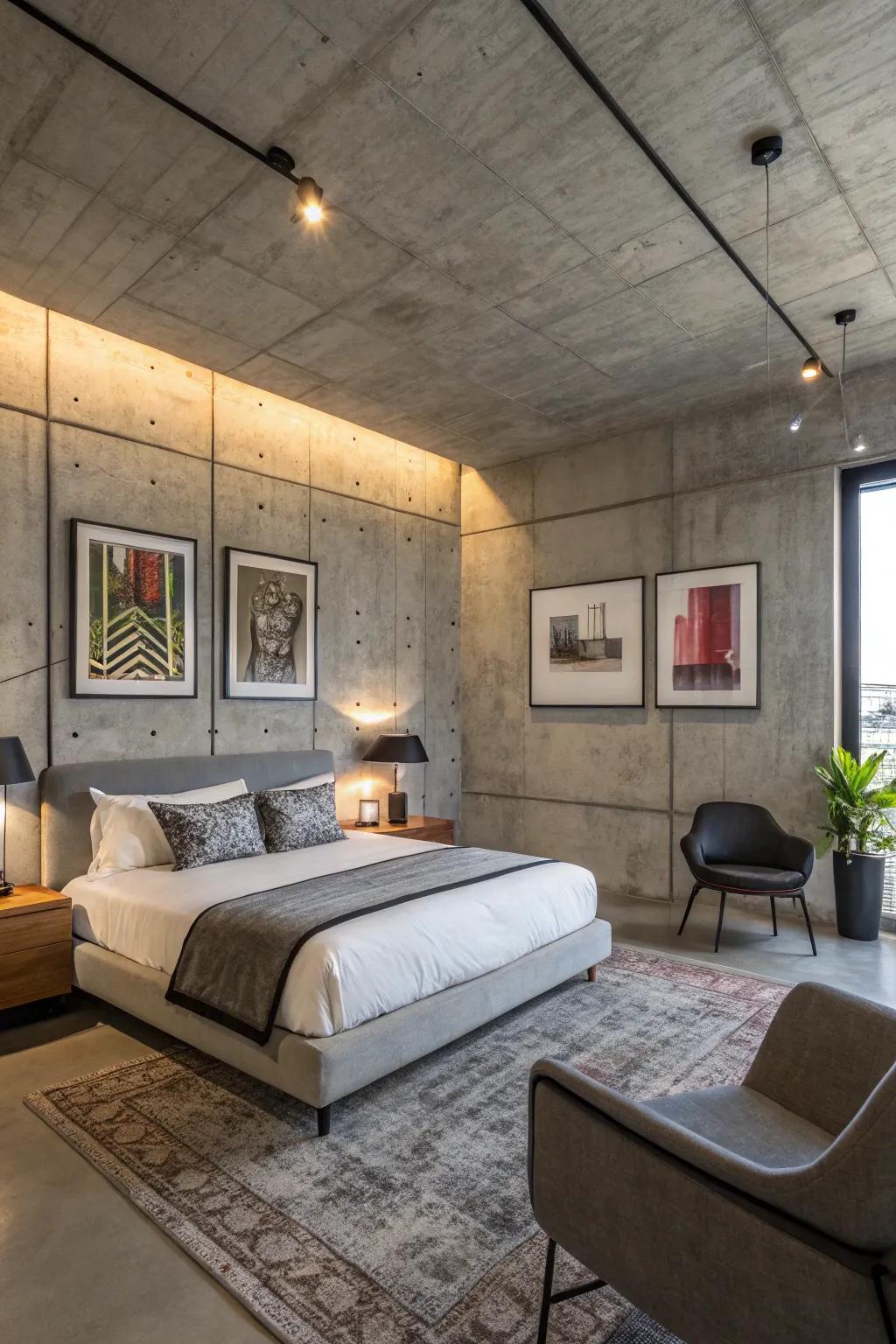 Concrete gray introduces an industrial and modern flair.