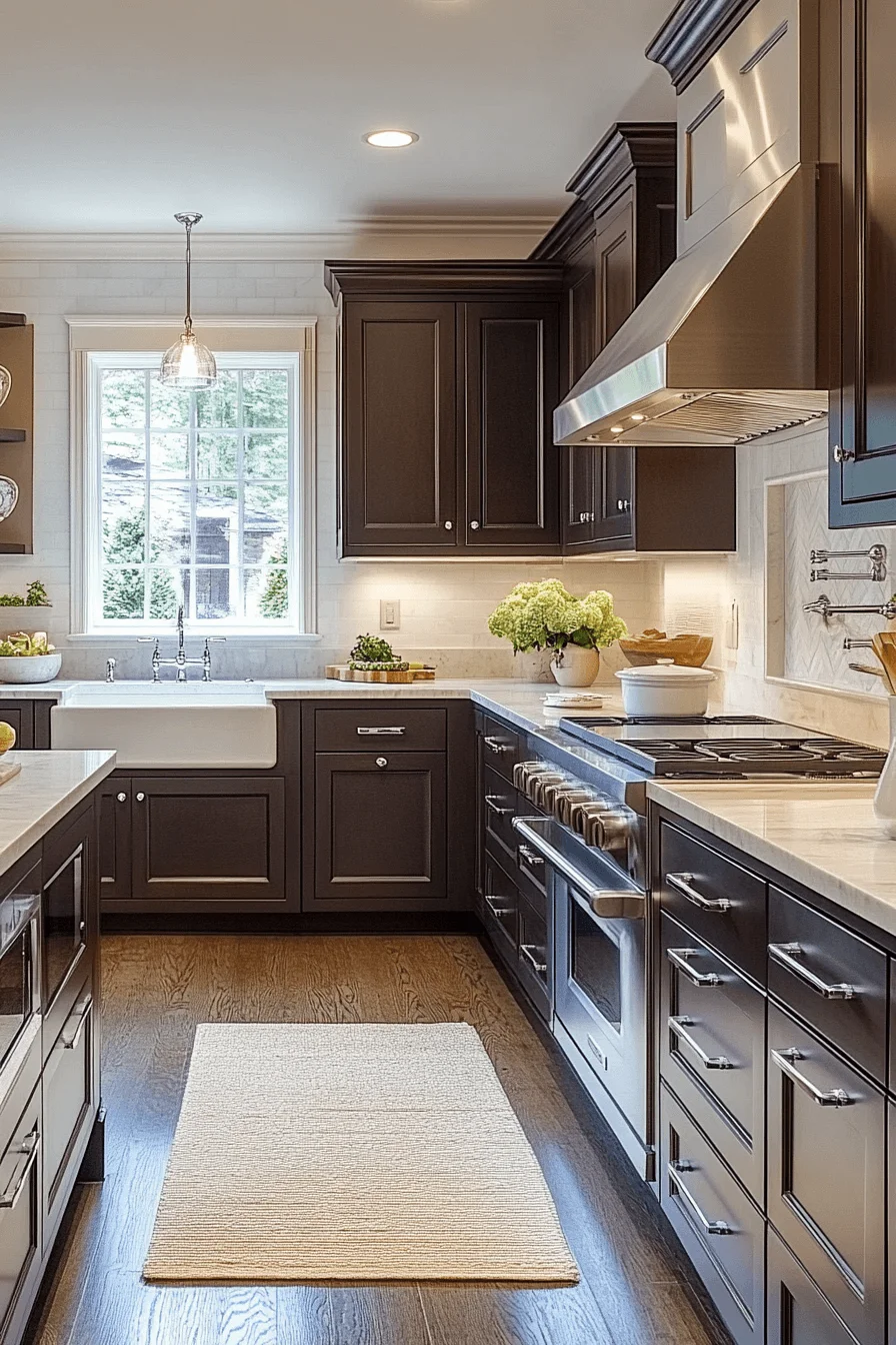 Two-tone kitchen cabinets