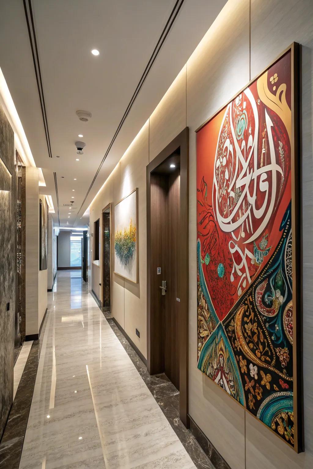 Abstract Islamic art blends tradition with modern creativity.