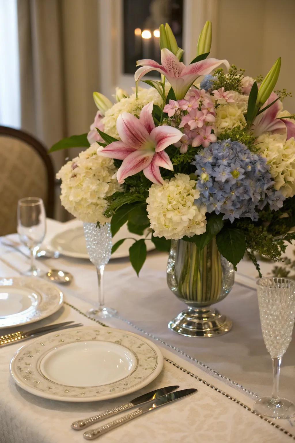 Elevate your space with elegant floral centerpieces.