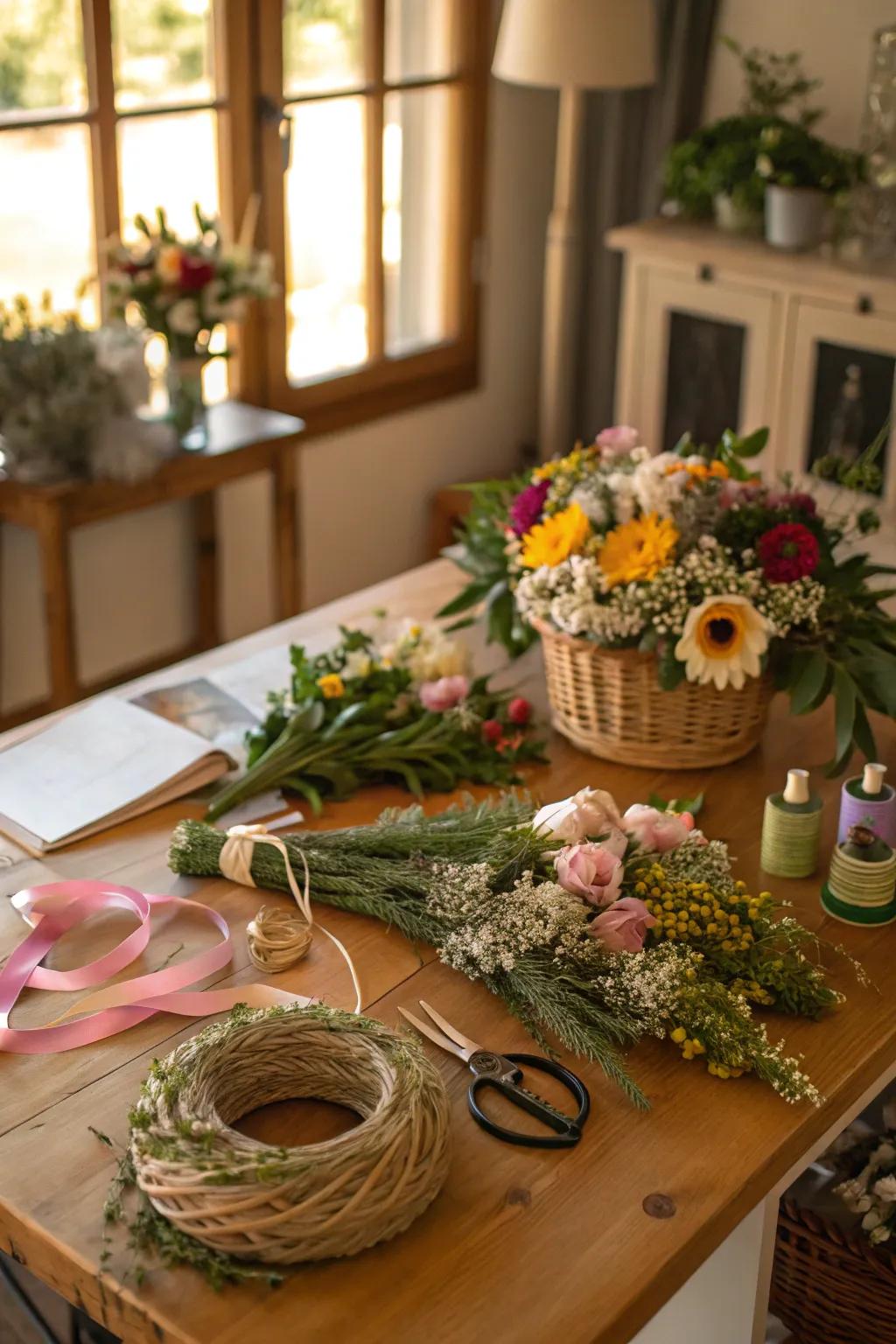 Explore creative floral DIY crafts for your home.