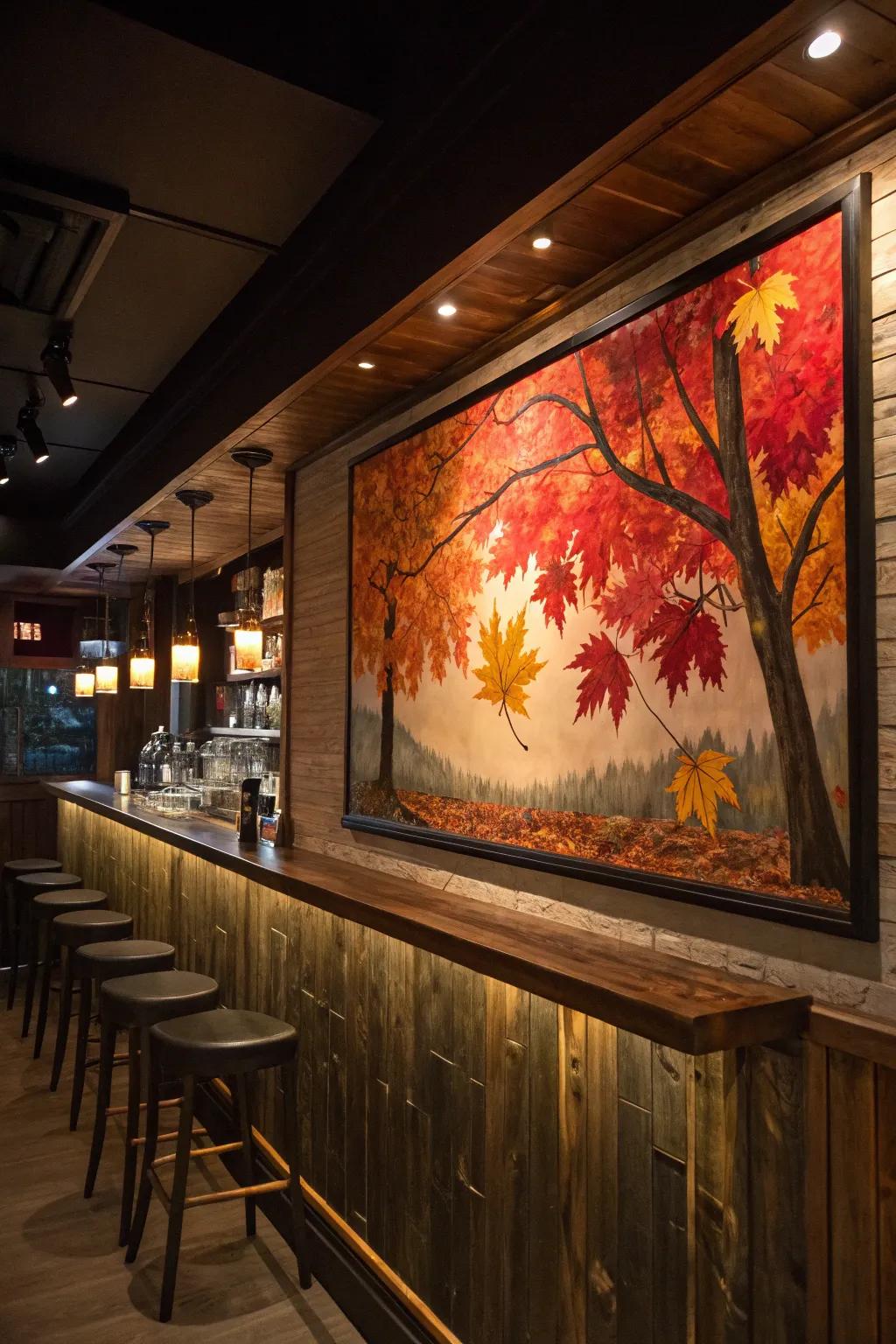 Seasonal artwork keeps your bar's vibe fresh and engaging.