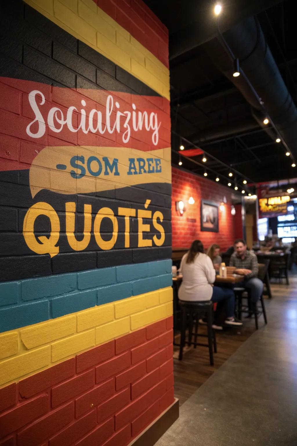 Typography art adds personality and inspiration.