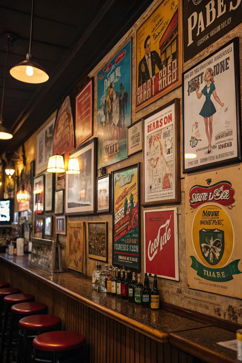 Retro art revives classic charm and style.