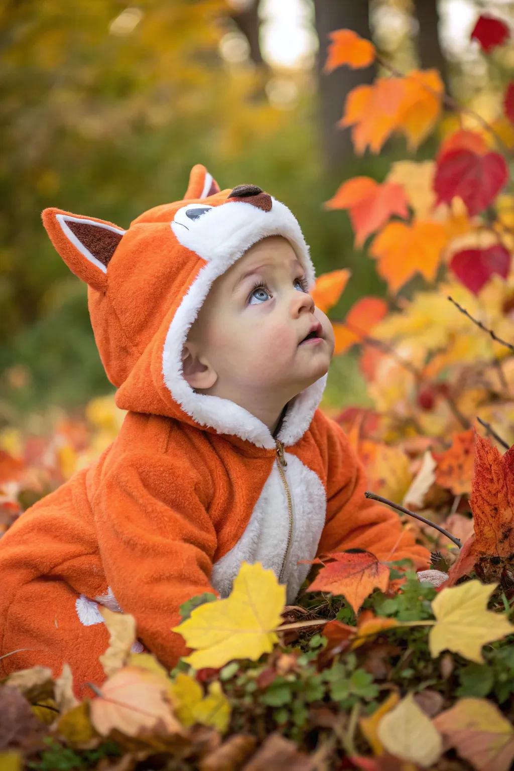 A snug woodland fox costume perfect for a magical Halloween night.