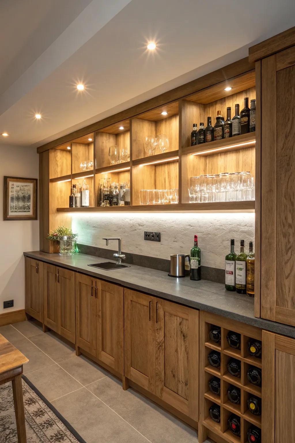 Eco-friendly LED lighting offers stylish and sustainable illumination.