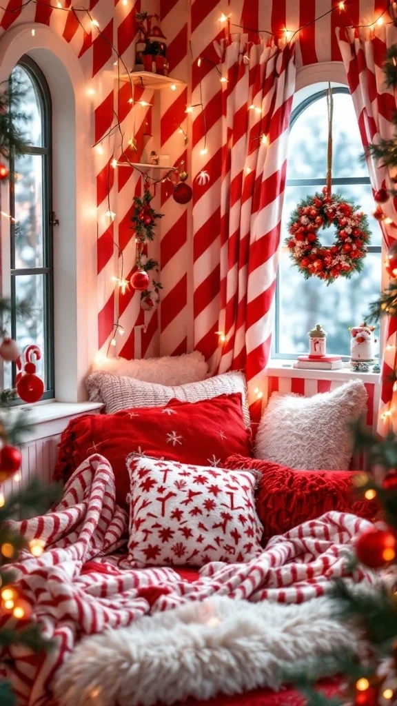 Whimsical Candy Cane Nook