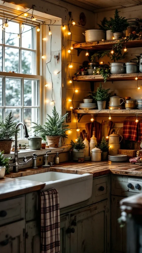 Farmhouse Christmas Kitchen