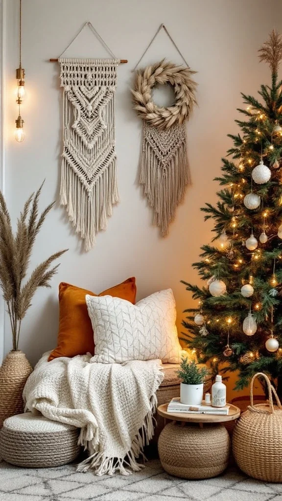 Boho Christmas Corner